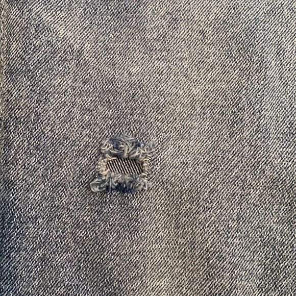 Torrid High-Rise Straight Distressed Ripped Denim Raw Hem Jeans Contemporary - Picture 9 of 14